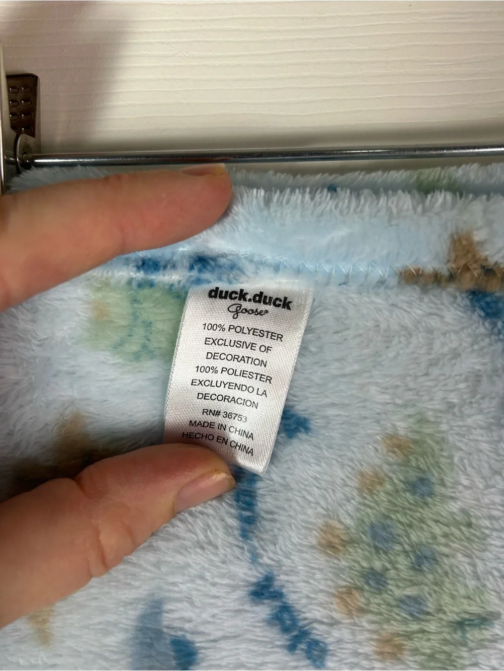 Duck Duck Goose Blue Dinosaur Baby Blanket Green A Roar Able Lovey